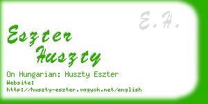 eszter huszty business card